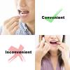 AOCEAN Dental Floss Picks - Travel Floss with Toothpicks - Professional Threader Flossers - Ideal for Family Hotel and High-Toughness Travel (216 Pcs) view 3