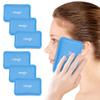 NEWGO Mini Ice Packs (6 Packs) Gel Cold Packs for Injuries Reusable, Face Ice Pack for Face Surgery, Teeth Pain, Tired Eyes, Kid's Boo Boos, Bruises, Headaches,Breastfeeding 4.5"X 3.2" Blue view 1