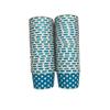 MMvolesy 4oz Blue Polka Dot Paper Disposable Dessert Cups, Ice Cream Bowls for Cold or Hot Food, 50pc view 3