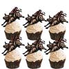 18pcs Cow Brown Glitter Dessert Cupcake Topper Country Western Bull Riding Competition Theme Decorations Baby Shower Boys Girls Happy Birthday Decor Supplies view 1