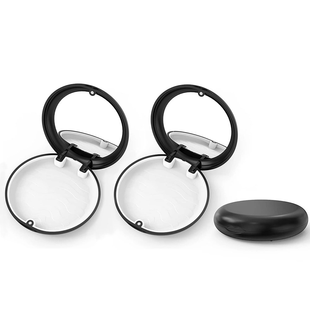 Aligner and Retainer Case, WINDSIUUU 2PCS Solid Orthodontic Aligner Retainer Case Denture False Box, Mouthguard Case Holder Protective Case for Oral Care Dentisty