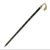 Vintage Antique Walking Cane Wooden Walking Stick with Golden Brass Handle Gift for Men and Women_Black view 2