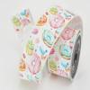Farrisilk, 2.5" Pastel Pastries Ribbon: White Gift Wrapping Wired Edge Ribbon view 1