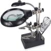 GYLSLW Led Light Magnifier & Desk Lamp Helping Hand, LED Light Magnifier & Desk Lamp 5X,8X10X Helping Hand Repair Clamp Alligator Auxiliary Clip Stand Desktop Magnifying Glasses view 1