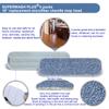 Replacement Microfiber Floor Cleaning Pads - 18''x5'' Dust Mop Refill Sweeping Pad Compatible with Bona Mop, Fits 17 to 18 Flat Mop - 4 Pack view 4