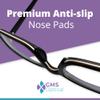 GMS Optical Med-Thick (2mm) Med-Length (15mm) Air Cushion Adhesive Contour Eyeglass Nose Pads - Anti Slip - Reduces Soreness - Nosepads for Eyeglasses, Sunglasses, and Reading Glasses(10 Pair, Black) view 4