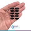 GMS Optical Med-Thick (2mm) Med-Length (15mm) Air Cushion Adhesive Contour Eyeglass Nose Pads - Anti Slip - Reduces Soreness - Nosepads for Eyeglasses, Sunglasses, and Reading Glasses(5 Pair, Black) view 3