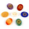 7Pcs Chakra Crystal Stones Natural Reiki Healing Crystals Gemstones, Healing Crystals, Polished Palm Stone, healing crystals chakra crystals view 1