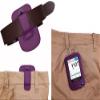Fitted Leather Case W/Screen Protector (Includes Carabiner & Lanyard) for Freestyle Libre,Freestyle Libre 2, Freestyle Libre 14 Day,Freestyle Libre HD (Purple) view 2