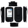 Fitted Leather Case W/Screen Protector (Includes Carabiner & Lanyard) for Freestyle Libre,Freestyle Libre 2, Freestyle Libre 14 Day,Freestyle Libre HD (Black) view 1