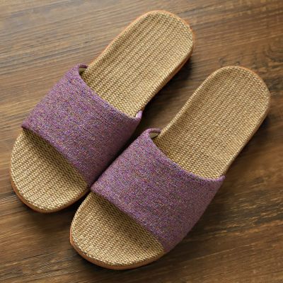 WALLDOR Reflexology Massage Tools Slippers,Relief Heel Neuropathy Pain Slippers,Home Couple Indoor Slippers, Home Non-Slip Slippers,Purple,37-38