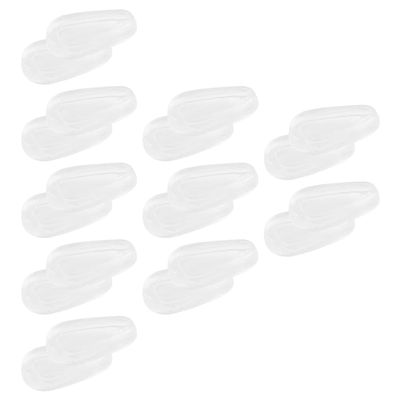 Beavorty 10pairs Silicone - Nose Pads for Glasses Soft Skin-Friendly Nose Cushions Comfortable Fit for Eyewear