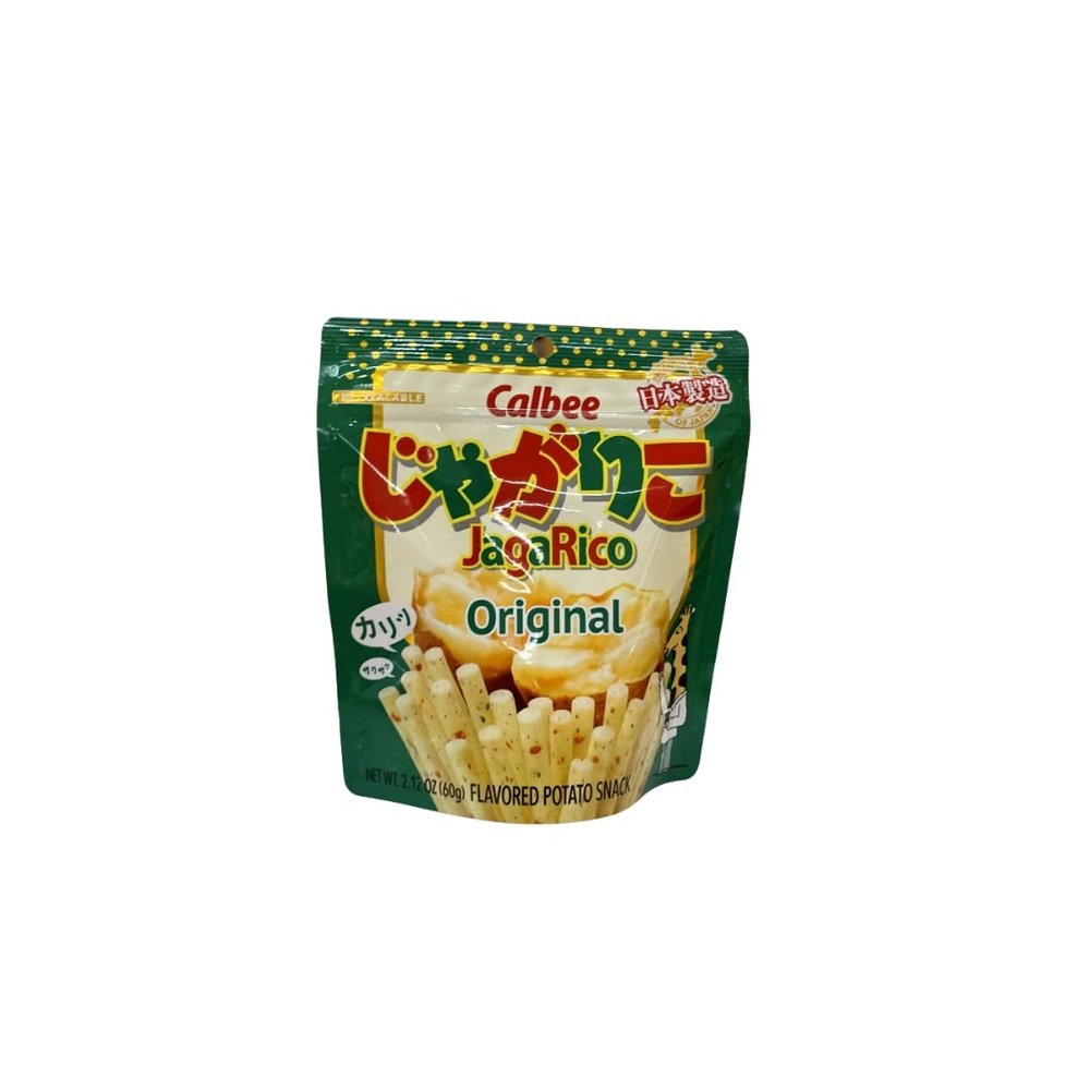 Calbee Jagarico Original (2.12oz). Crunchy original potato snack sticks from Japan. (TCS-15 L-4) - Pack of 6