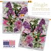 Breeze Decor Pink Bouquet House Flags 2 pcs Pack Garden Floral Sunflower Tulip Rose Orchid Lilies Season Springtime Flower Wreath Small Decorative Gift Yard Banner Made in USA 28 X 40 view 3