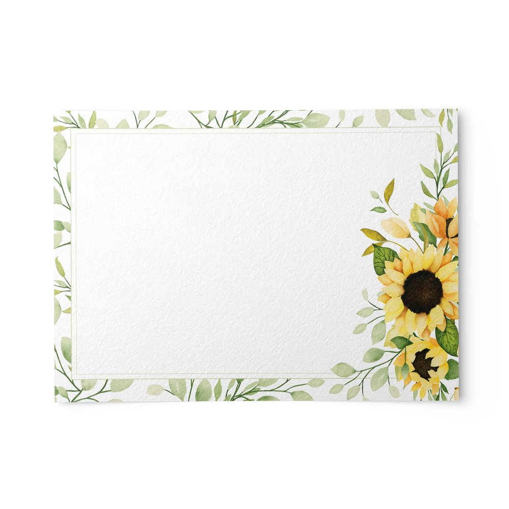 Dashleigh Sunflower Notecards, Set of 48, 4x6 inches