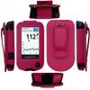 Premium Fitted Leather Case with Screen Protector, Belt Clip, Carabiner (Including a Neck Lanyard) for Libre 2/ Libre 14 Day - HOTPINK view 1