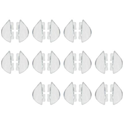 Beavorty 10pairs Silicone Nose Pads for Glasses Soft and Non- Eyeglass Nose Supports Comfortable Insertable Pads for Sunglasses and Optical Frames