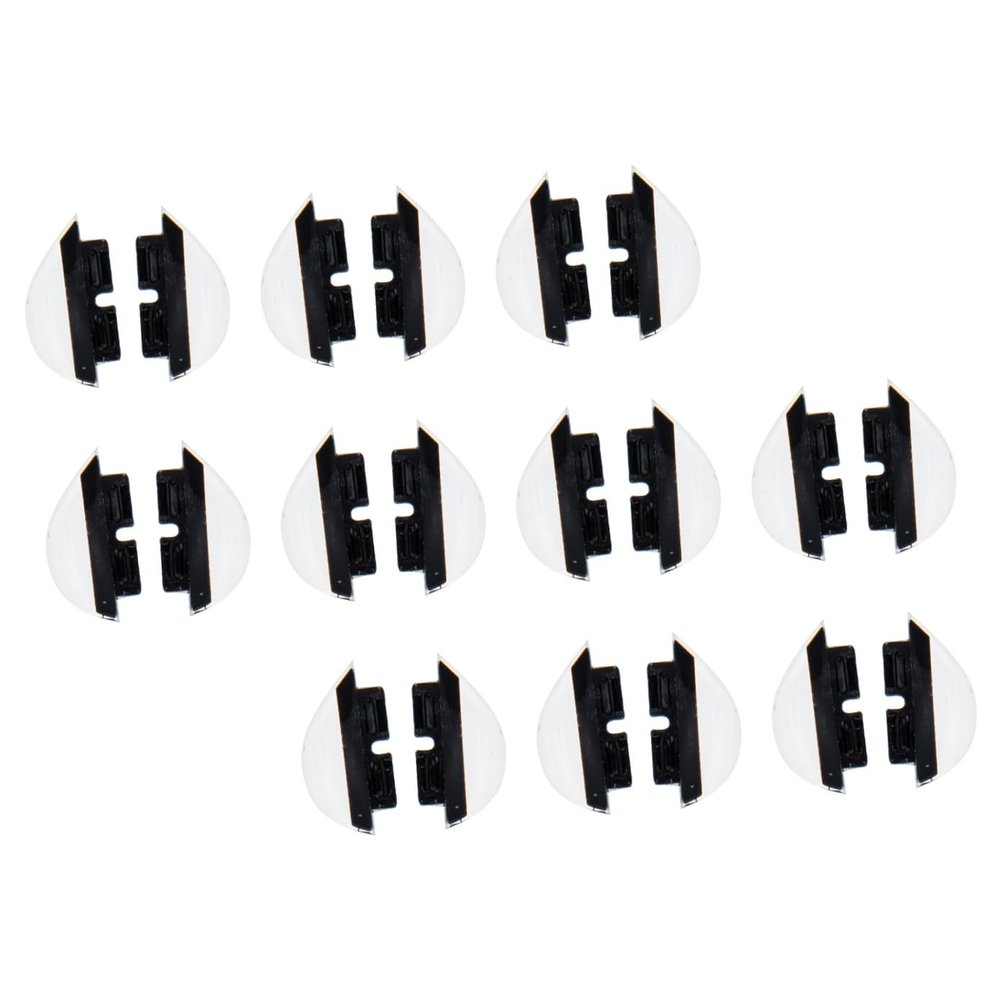 Beavorty 10pairs Silicone Eyeglasses Nose Pads Soft and Comfortable Nose Supports for Glasses Replaceable Eyeglass Parts for Enhanced Wearing