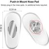 Auzky 5 Pairs Replacement Nose Pads for RayBan RB3526, RB4071, RB6335, RB6375, RB7186 More Plug-in/Push in Mount Type Eyeglasses, Sunglasses Models - Silver view 2