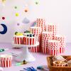 200 Pcs Paper Ice Cream Cups 5.5 Ounce Red White Striped Disposable Sundae Bowls Yogurt Dessert Soup Cups for Hot Soup Snack Treat Carnival Theme Party Decorations view 4