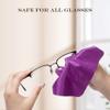 PERFECTSIGHT Microfiber Cleaning Cloth | Eyeglass Lens Cleaner [6 Pack, 5.7x6.7 Inch] Glasses, Phone, Camera, Computer Screen Cleaning | Safe for All Coated Lenses (Purple) view 2