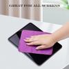 PERFECTSIGHT Microfiber Cleaning Cloth | Eyeglass Lens Cleaner [6 Pack, 5.7x6.7 Inch] Glasses, Phone, Camera, Computer Screen Cleaning | Safe for All Coated Lenses (Purple) view 3