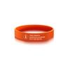 YITUB Personalized Medical ID Bracelet Free Engraving Silicone Alert Bracelet Custom Emergency Bracelets for Men Women (Orange) view 1