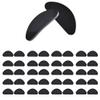 Set of 20 Pair Anti Slip Stick On Nose Pads Adhesive Silicone Nosepads for Eye Glasses Sunglasses (19 * 8 * 1mm, Black) view 1