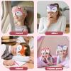 Haysandy 3 Pieces Sleep Mask for Kids Girls Cute Cat Sleeping Eye Cover Soft Mask Comfortable Funny Animal Night Eye Blindfold Cover for Kids Girls Women Home Travel(Fox) view 4