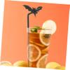 50 Sets Halloween Bat Party Straws Halloween Straws Party Supplies for Drinking view 3