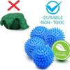 2 Pcs Reusable Washer Laundry Dryer Balls, Plastic Dryer Balls Laundry, Washing Helper Washer Laundry Balls Laundry Detergent Dispenser Reduce Drying Time for Soften Clothes Drying (Blue) view 4