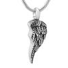 BIAIHQIE Cremation Jewelry to Hold Ashes Keespsake Funeral Urn Pendant for Women Men Singel Angel Wing Stainless Steel Keepsake view 1