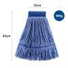(3 Pack) Mop Head Replacement, Mop Heads Commercial,Blue Cotton Looped End String, Wet Industrial Cleaning Vintage Mop Head Replacements Refill, Swinger Loop Mop, for Heavy Duty Rubbermaid Mop Heads view 2