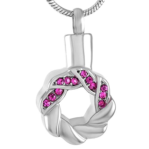BIAIHQIE Cremation Jewelry Urn Necklace Stainless Steel Human Ashes Accommodating Jewelry Necklace Pendant Silver3