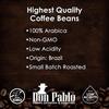 2LB Don Pablo Gourmet Coffee - Brazil Cerrado - Medium Dark Roast - Whole Bean Coffee - 100% Arabica Beans - Low Acidity and Non-GMO - 2lb bag view 4