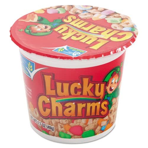 Lucky Charms Cereal, Oats and Marshmallows, 1.7 Oz, 6/Bx (GEM13899)