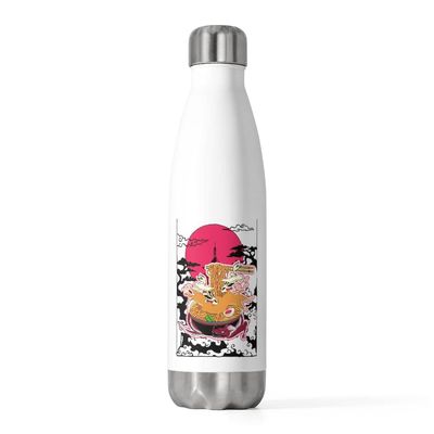 20oz Insulated Bottle Novelty Udon Noodle Nigiri Nachos Japanese Foods Enthusiast Hilarious Hot Broth 20oz
