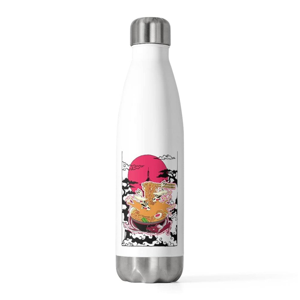 20oz Insulated Bottle Novelty Udon Noodle Nigiri Nachos Japanese Foods Enthusiast Hilarious Hot Broth 20oz