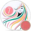 7 Year Sobriety Coin | A Sober Woman Triplate AA Chip | Glow in The Dark Anniversary Token Recovery Gift for Women view 1