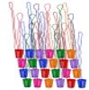 Iconikal 24-Pack Shot Glass on Beaded Necklace, Assorted Colors Tailgating Drinking Party view 1