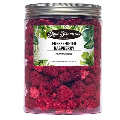 Freeze Dried Raspberries | Dried Bulk Raspberries | 200 + Pieces | 100% Natural | Gluten Free | Garnishing Cocktails, Cake Decoration, Baking, Fruit, Sorbet, Tea Cooking | 3.17 oz | 90 Grams | PET Jar