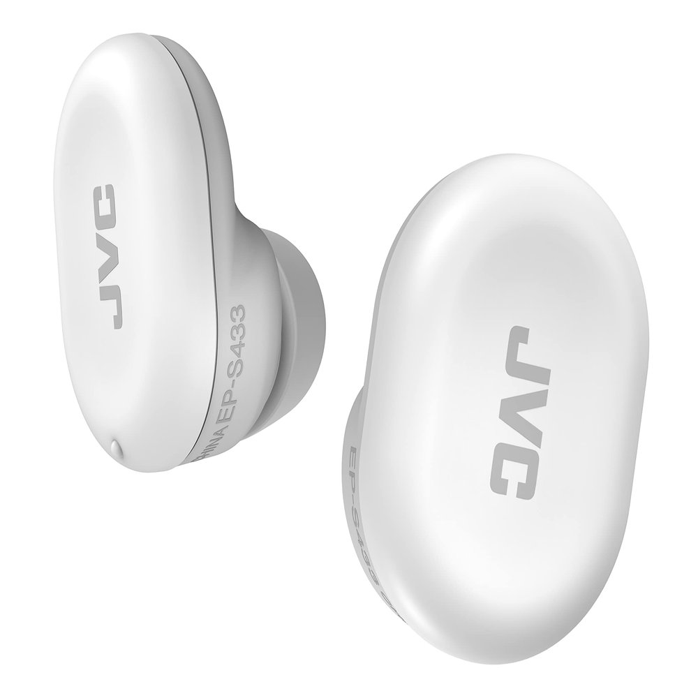 JVC Ultimate Sleeping Earplugs, 35dB Noise Reduction, Water Resistance, Carrying case, Additional Ear-Pieces - EPS433 (White)