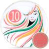 10 Year Sobriety Coin | A Sober Woman Triplate AA Chip | Glow in The Dark Anniversary Token Recovery Gift for Women view 1