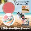 10 Year Sobriety Coin | A Sober Woman Triplate AA Chip | Glow in The Dark Anniversary Token Recovery Gift for Women view 4