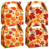 Capoda 24 Pcs Fall Treat Boxes Thanksgiving Fall Party Candy Boxes Pumpkin Maple Leaf Pattern for Treats for Thanksgiving Favor Autumn Harvest Halloween Birthday Party Decoration view 1