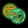 8 Year Sobriety Coin | A Sober Woman Triplate AA Chip | Glow in The Dark Anniversary Token Recovery Gift for Women view 2