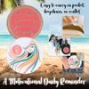 8 Year Sobriety Coin | A Sober Woman Triplate AA Chip | Glow in The Dark Anniversary Token Recovery Gift for Women view 4