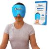 Weighted Eye Mask Migraine Headache Relief Ice Cap, Reusable Head Wrap Cold Pack, Head Ice Pack Cap Hot/Cold Therapy Soft Eye Mask for Puffy Eyes, Sinus, Tension & Stress - Non-Toxic Latex Free view 1