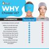 Weighted Eye Mask Migraine Headache Relief Ice Cap, Reusable Head Wrap Cold Pack, Head Ice Pack Cap Hot/Cold Therapy Soft Eye Mask for Puffy Eyes, Sinus, Tension & Stress - Non-Toxic Latex Free view 4