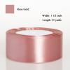 ATRBB 25 Yards 1-1/2 inch Wide Satin Ribbon Perfect for Wedding,Handmade Bows and Gift Wrapping (Rose Gold) view 2
